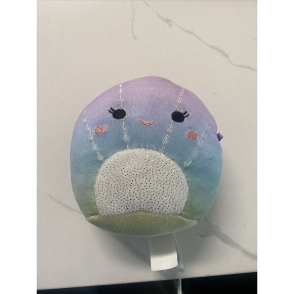 Squishmallows SHAUNA The Seashell Plush 5” Toy Glitter Soft Happy Face Cute - Picture 1 of 13